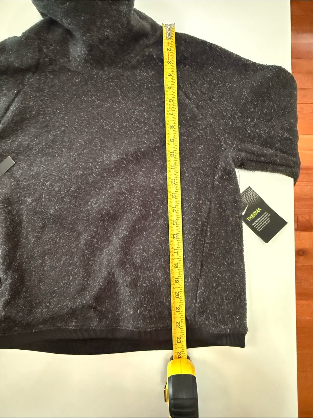 NWT- Nike Therma High-Neck Fleece Pullover Sweater - Dark Charcoal Sz Small - Picture 10 of 12